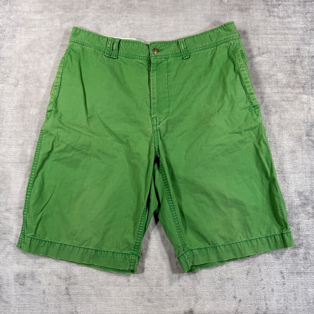 American Eagle Shorts Mens 36 Green Chino Longer Length Cotton Twill Y2K Skater
